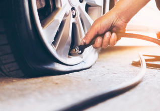 how to put air in tyre